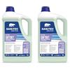 SANITEC igiene sicura Softdet - Additivo Ammorbidente Profumato Igienizzante per Lavaggio a Mano e in Lavatrice - Bianchi e Colorati - Orchidea e Muschio - 5 kg (Confezione da 2)