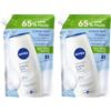 NIVEA Ricarica Bagnodoccia Creme Soft 500 ml, Ricarica ecologica di bagnoschiuma in crema detergente e idratante, Crema docciaschiuma arricchita con Olio di Mandorla, Vitamine C, E e Oli Nutrienti