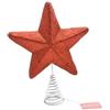 Nataluna PUNTALE GLITTER STELLA ROSSO 19cm