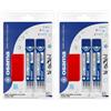 OSAMA - Kit con Ricarica Penne Cancellabili, 6 Pezzi a Sfera 0.7 mm, Blu + Gomma da Cancellare in Silicone - Refill per Penne Gel Compatibile con Frixion, Ideale per Cancelleria Scuola e Cartoleria