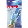 Vileda Guanti Confort Extra, Riverstimento Anti-Sudore in Schiuma di Lattice, Taglia Media, 1 Paio