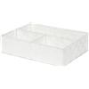 Compactor Cesto Organizer Per Cassetti Stan, 3 scomparti, Bianco, 32 x 25 x 8 cm, RAN6751