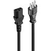 Ewent Cavo Alimentazione Spina italiana 10A a VDE IEC C13, 1.8 mt, cavo H05VV-F 3G, nero [Italia]