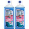 FULCRON Detergente Neutro Pavimenti Profumati, Detersivo Pavimenti, Asciugatura Rapida, Pulisce ed Igienizza, Senza Risciacquo, Elimina Cattivi Odori, Profumo Brezza Marina, 1 LT (Confezione da 2)