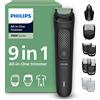 Philips Rifinitore Multigroom serie 3000 tutto in uno 9 in 1 Rifinitore per barba