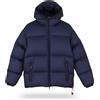 After Label Quebec Giacca Uomo L Blu Piumino Imbottita Con Cappuccio