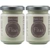 FLEUR DESIGNER'S PAINT | Pittura ad Acqua, Effetto Gesso Naturale, Extra Opaca, Fleur Chalky F04, Colore Cream Love, Made in Italy, Formato da 130 ml (Confezione da 2)