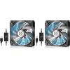 OTraki Ventilatore USB 120 mm,5V USB Fan Raffreddamento PC Ventole Mini Ventilatore 3 Velocità Regolabili,PC Ventole Compatibile con computer/PS4 /TV Box/Armadio AV/Router/Xbox (Confezione da 2)
