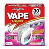 VAPE LIQUIDO, Set Diffusore Liquido Infinity + Ricarica Liquida Inodore 30 Notti, Insetticida, Contro Zanzare Comuni e Tigre, Pulsante ON/OFF, 15ml