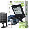 Shunjiuboy Faro LED Solare Esterno 240 LED 1500W SJ-T101 IP65 Sensore PIR Telecomando 4800m