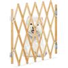 Relaxdays Cancelletto di Sicurezza per Cani, Recinzione Allungabile Fino a 96 cm, Alto 48,5-60 cm, in bambù, Naturale
