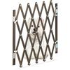 Relaxdays Cancelletto di Sicurezza per Cani, Barriera Porte e Scale, Allungabile 96 cm, Alto 48,5-60 cm, bambù, Marrone