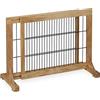 Relaxdays Cancelletto per Bambini, Barriera per Cani e Neonati, Recinzione Scale, Cancellino HxL: 56x70-115 cm, Naturale