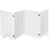 Relaxdays Griglia di Sicurezza per Cani, Regolabile, Divisorio per Bambini, Camino & Stufa, MDF, 70x206,5 cm, Bianco