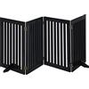 Relaxdays Cancelletto per Animali, Barriera per Cani e Gatti, Recinzione per Scale, Cancellino HxL: 70 x 205 cm, Nero