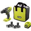 RYOBI Trapano a percussione a 2 velocità RYOBI 2 velocità 18V ONEPLUS - LithiumPlus Batterie 2x 2,0 Ah R18PD3-220S