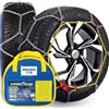 Goodyear, Catene da Neve 9mm in Metallo Misura 110, Set 2 Pezzi, Tenditore Automatico Autotensionante per Sicurezza Stradale, Omologazione V5117, Trazione Massima su Neve e Ghiaccio