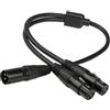 Cavo Audio Da 3 Pin XLR Maschio A Doppio 2 Jack Femmina Y Cavo Adattatore
