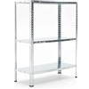 CATTERHOUSE CATTER HOUSE//ESTANTERIA METÁLICA NILS SOLID 90 GALVANIZADA 3 BALDAS 70X30X90 CM Cura della persona e salute