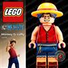 LEGO ⭐ LEGO Monkey D. Luffy Minifigure op018 One Piece anime manga Netflix Tv 75640