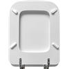 BARBETTA RICAMBI BAGNO SEDILE COPRIWATER DEDICATO PER CONCA IDEAL STANDARD BIANCO LACCATO