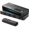 AVIDGRAM Switch HDMI 2.1 4K 120Hz 3 in 1 Out Switcher con telecomando IR 3 porte 8K 60Hz
