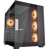 COUGAR Case Gaming Midi Tower Nero con Illuminazione RGB e Finestra Laterale