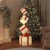 vidaXL Confezione Regalo Decorazione Natalizia 80 LED Bianco Caldo vidaXL