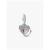 Pandora Ciondolo Pandora Doppio Cuore Mamma 794456C01 Argento Zirconi pendente