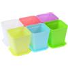 12 Pcs Vasi Da Fiori in Plastica Di Per Piante Vaso Rettangolare