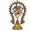 Aona Statua Figurativa Di Shiva Danza Natraj In Ottone 8.8"