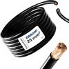 EBROM H07V-K 25 mm2 - Cavo per batteria, 3 m, 100% rame OFC, 3 m, 25 mm2, colore: Nero