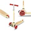 Olsson & Brothers OLSSON Monopattino per bambini a 3 ruote con luce LED - Manubrio girevole a 360° - Altezza regolabile (77-98 cm) - Leggero e resistente 50% alluminio/acciaio - Pieghevole - Cuscinetti ABEC 9 - Freno a