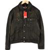 DIESEL L-Riley Giacca Uomo L In Pelle Bovina Nera Button Up