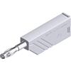 SKS-HIRSCHMANN Spina a banana maschio Ø del mandrino: 4 mm SKS Hirschmann LAS N WS weiß 934100107 bianco 1 pezzo