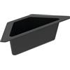 SCHOCK® Ciotola angolare di colore nero, accessori per lavello in plastica, scolapiatti per cucina e lavello, vassoio residuo per lavello, vassoio per lavello e organizer, accessori da cucina di alta
