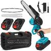 Motosega 6 Pollici a Batteria 48V Ricaricabile Doppia Batteria +Accessori 2026