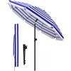 OMBRELLONE da Mare Spiaggia Giardino Grande 205cm con CUSTODIA e SUPPORTO
