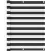 vidaXL Paravento da Balcone Marrone 120x600 cm in Tessuto Oxford Frangivento vidaXL