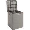 TOOMAX Cassapanca contenitore Baule da Esterno Resina 42x44x50h Tortora Woody s TOOMAX