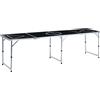 vidaXL Tavolo da Beer Pong Pieghevole 240 cm Nero vidaXL