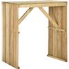 vidaXL Tavolo da Bar 100x60x110 cm in Legno di Pino Impregnato vidaXL