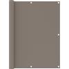 vidaXL Paravento da Balcone Marrone 120x600 cm in Tessuto Oxford Frangivento vidaXL