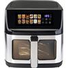 Zephir Friggitrice ad Aria 11 lt Potenza 1800W con Timer Nero/Silver ZHC111S Zephir