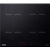 De Longhi Piano Cottura 4 Fuochi Induzione 59 cm in Vetroceramica Nero YLI 60 De Longhi