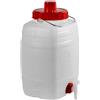 SIPA FUSTINO CON RUBINETTO TANICA BIDONE PLASTICA ALIMENTI LT. 25 CONTENITORE SFIATO
