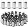 Dadi rivetti in acciaio inox, M6, filettati, 100 pezzi, robusti