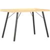 vidaXL Scrivania Rovere 90x50x79cm Gambe Acciaio Tavolo Lavoro Mobile Porta PC vidaXL