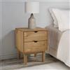 vidaXL Mobile Comodino in Legno Massello di Pino 45x39x57 cm Colori Diversi vidaXL