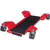 vidaXL Carrello Sposta Moto Universale Rosso Alzaruota Cavalletto Solleva vidaXL